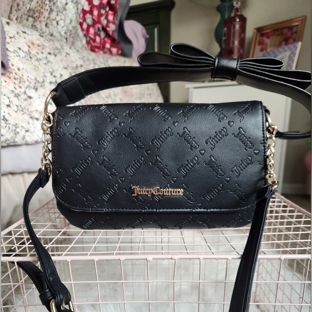 Juicy Couture Black Crossbody Bag - Picture 1 of 7